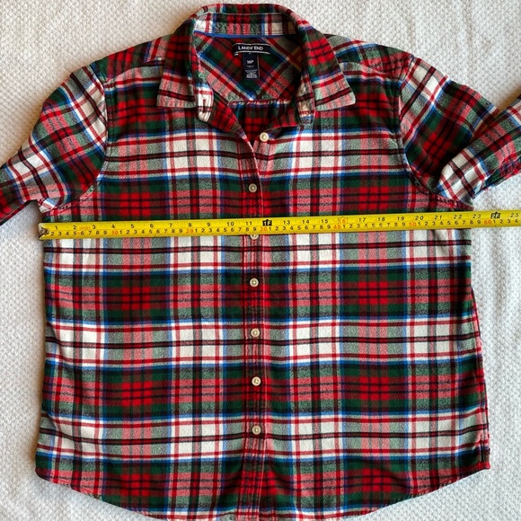 Lands’ End Flannel Shirt Size 16P - Picture 8 of 11